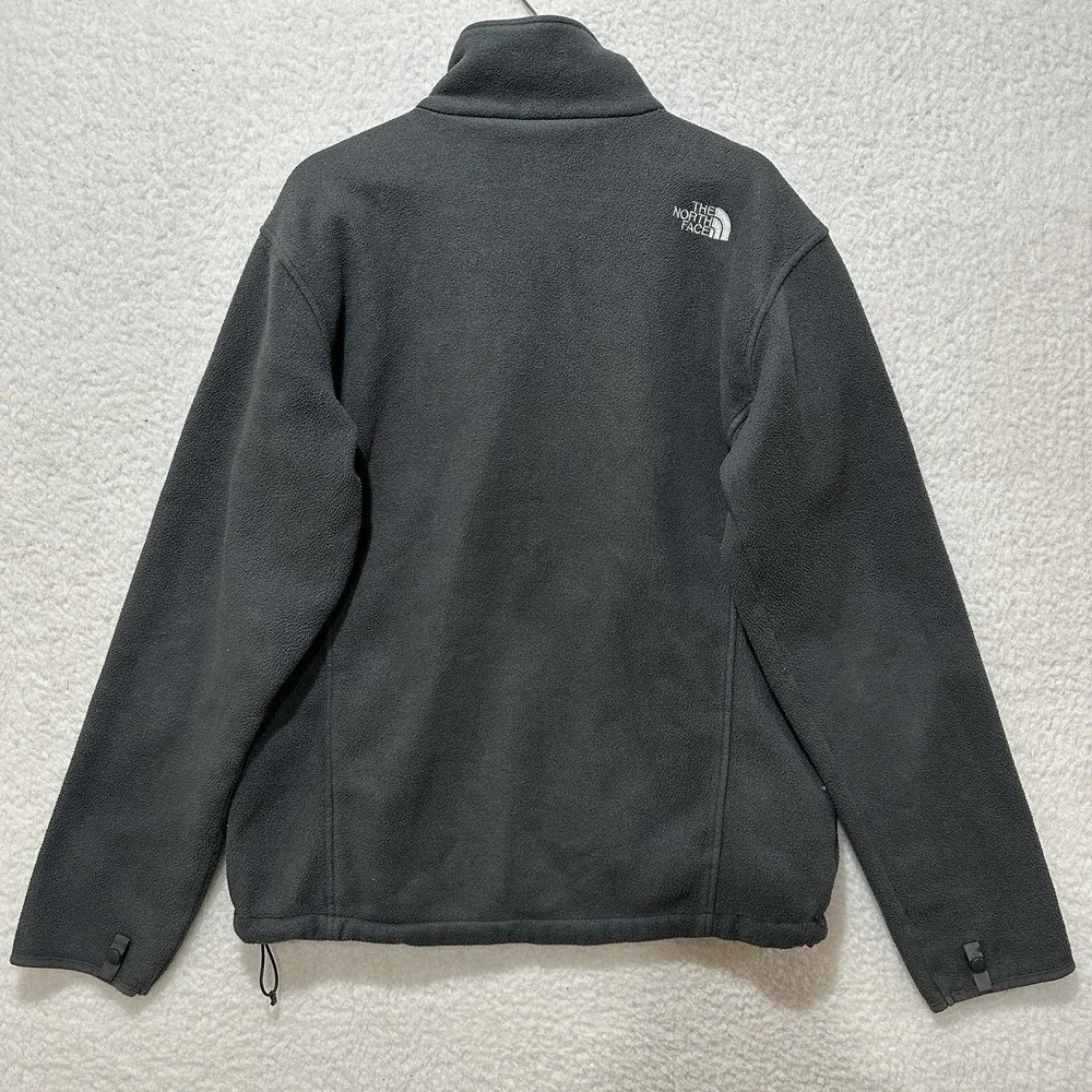 The North Face Polartec Men's Size L Gray Fleece Full Zip Hiking Outdoors Jacket